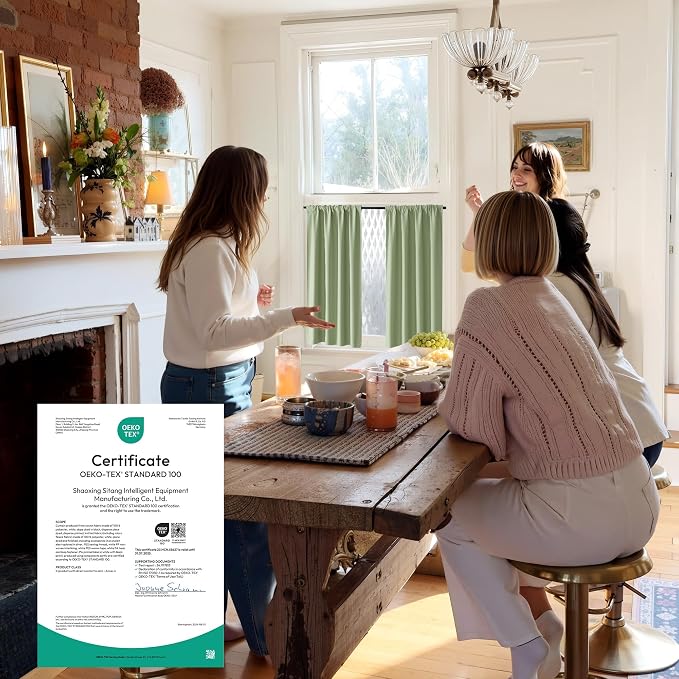 RYB HOME 100% Blackout Short Curtains - Image 6