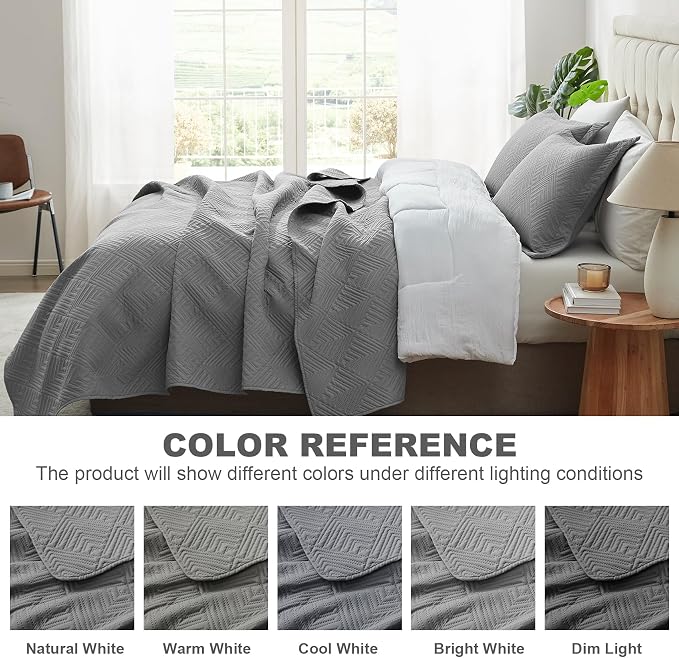 Hansleep Grey Quilt Queen Size - Image 5
