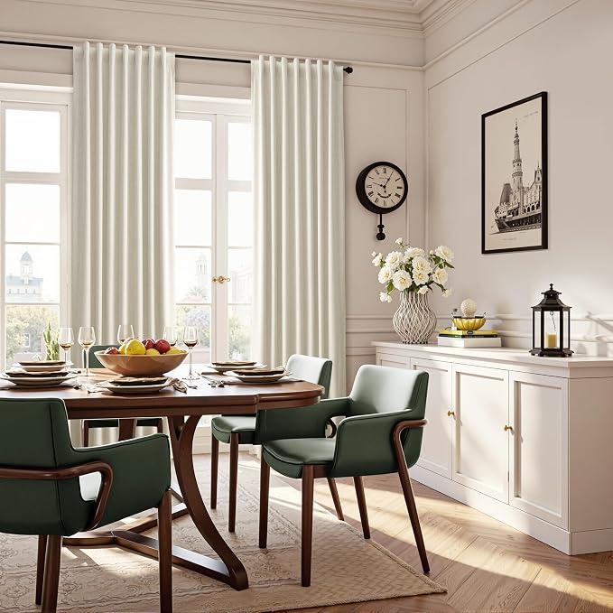 Warm Beige 100% Blackout Linen Curtains - Image 6