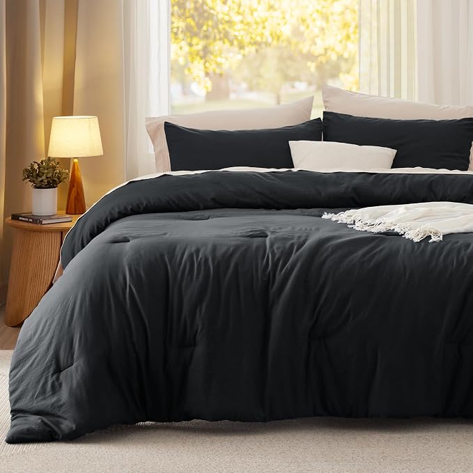Bedsure Oversized Queen Comforter Set, 3 Pieces GentleSoft™ Bed Set, 1 - Image 2