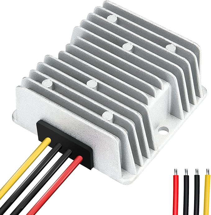 48V Step Down to 12V 10A 120W DC/DC Converter Regulator Low Voltage Reducer Waterproo Transformer for Cart Scooters, LED Strip Light,Car Truck