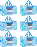 VENO Moving Bags, Wide Open Top, Spring Breeze, 6 Pack | Moving boxes by Veno