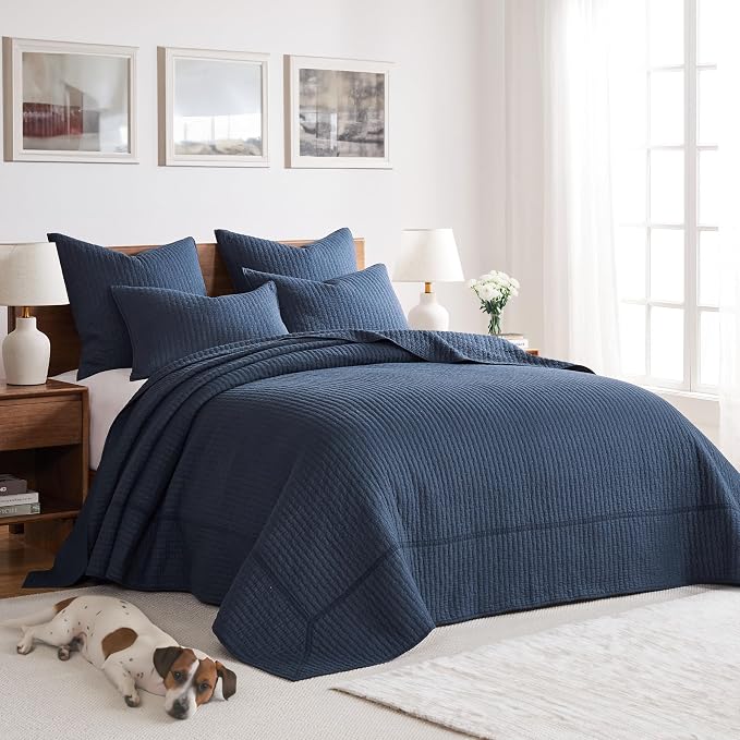 Levtex Home Cross Stitch Reversible Full Bedspread Set - Image 2