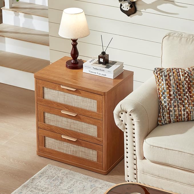 LEYAOYAO Rattan 23" Nightstands Set of 2 - Image 7