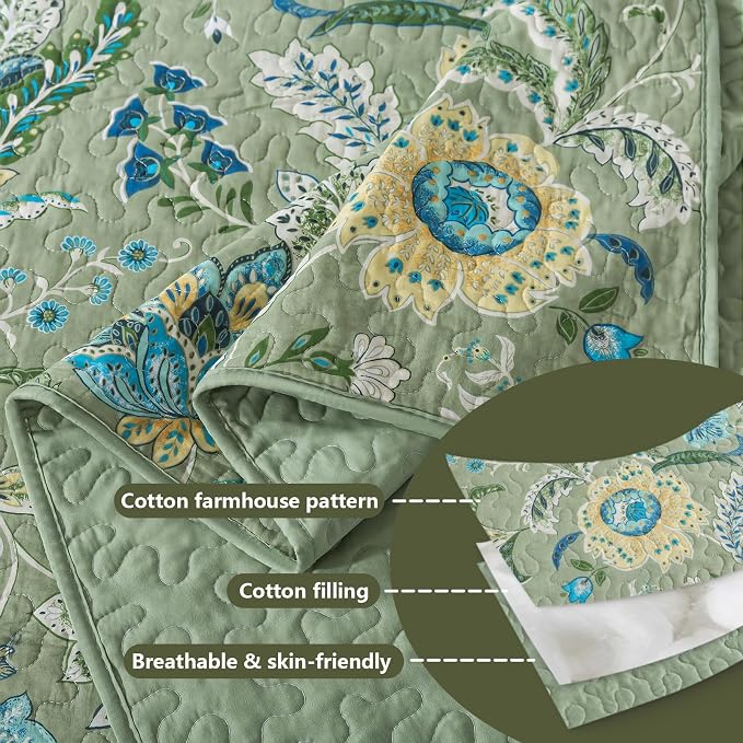 BEDIFANY Farmhouse Queen Quilt Bedding Set - Image 4