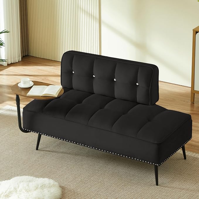 anwickjeff 55" Inch Width Modern End of Bed Bench, Leather Upholstered Futon by anwickjeff