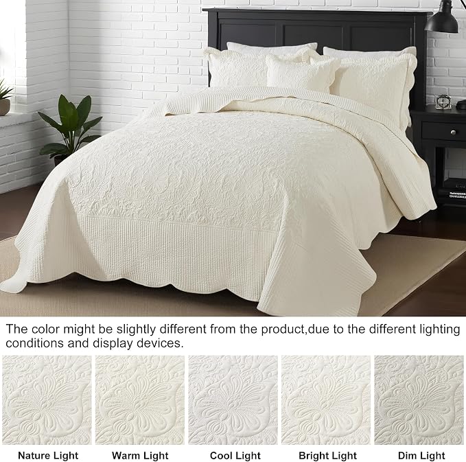 HoneiLife Oversized King Bedspreads 128x120 - Image 3