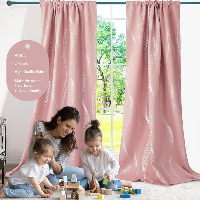 Deconovo Blackout Back Tab Curtains - Image 3