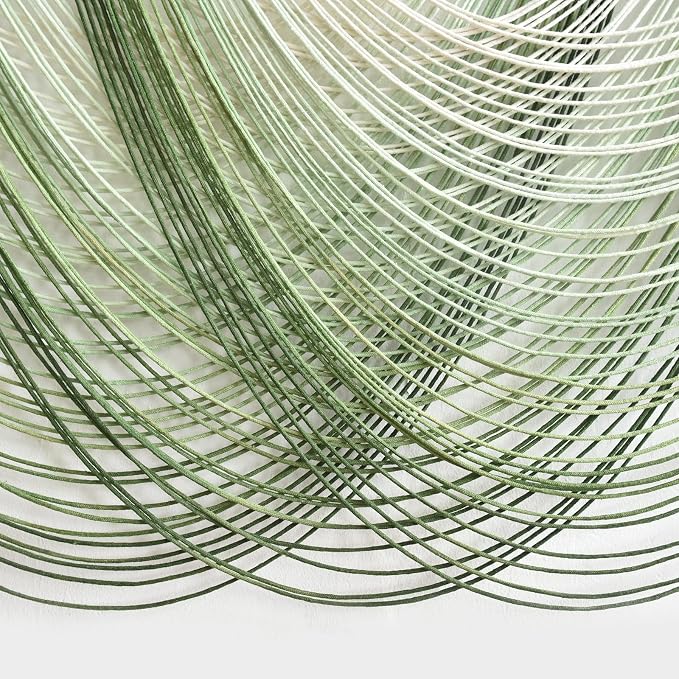Macrame Wall Hanging Large Dip Dyed Boho Green Wall Art Decor 57"W*31"L | - Image 7
