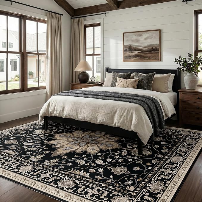 RELEANY Washable Area Rug, Large 9'x12', Water Repellent, Pet Friendly - Image 2