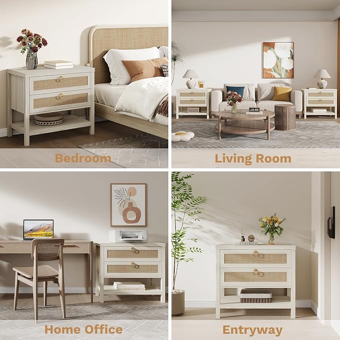 Eclatara Large Rattan Night Stand - Image 6
