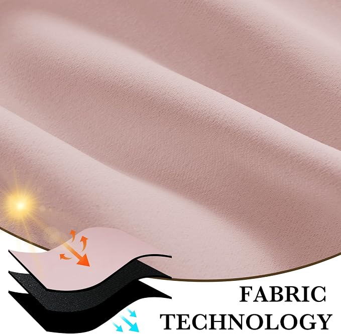 RYB HOME 100% Blackout Basement Curtains 30 inches Long, Heat & UV Blocking | - Image 7
