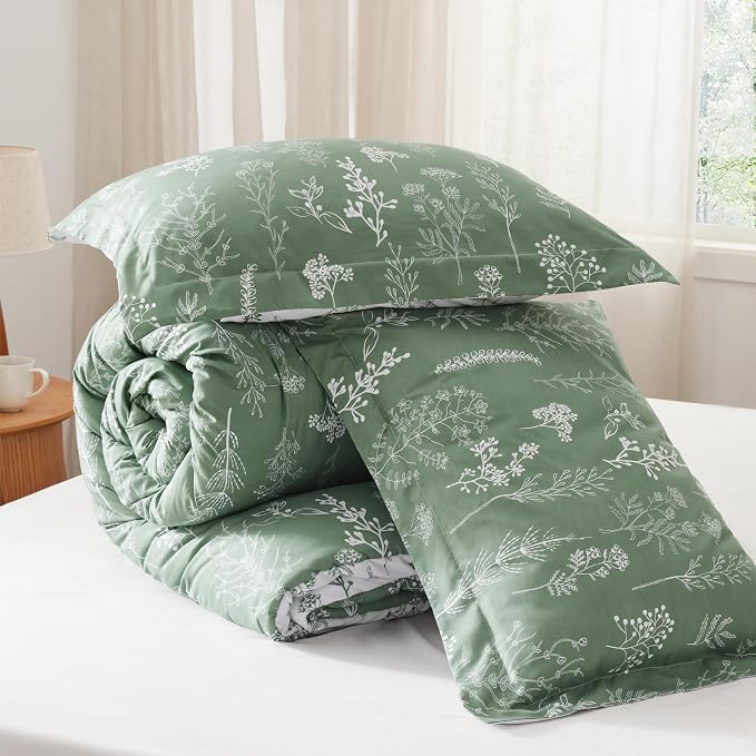 Bedsure Green Twin/Twin XL Comforter Set - Image 7