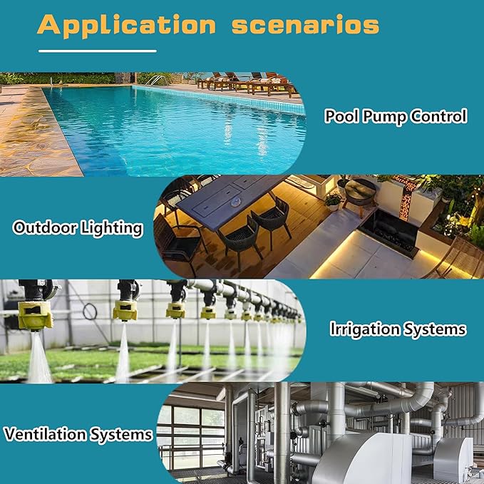 T104 Electromechanical Timer Switch Versatile Scheduling Manual Override,1-12 Cycles Per Day - Manual Override,Mechanism Only