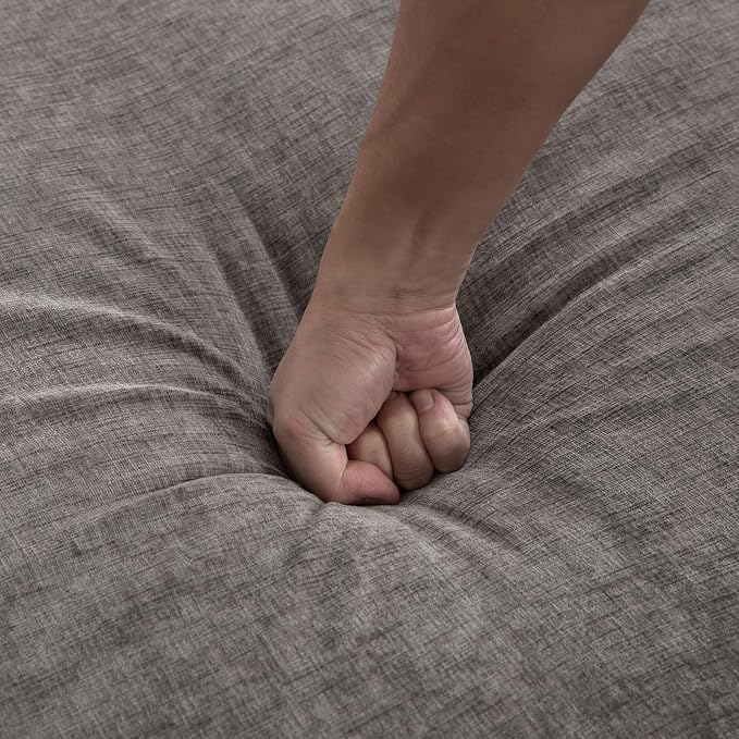 88.6" Extra Large End of Bed Sofa Gray, Chenille Oversized Chaise Lounge Bench - Image 5