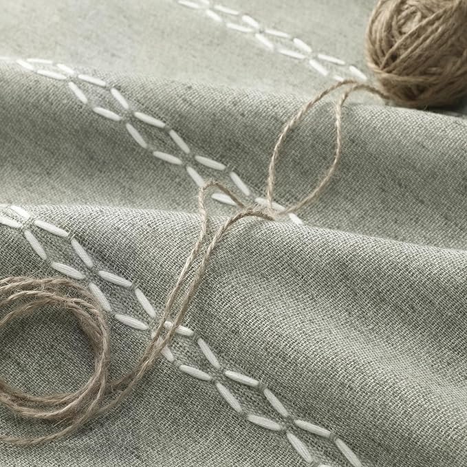 Sage Green Boho Blackout Curtains 72 Inch 2 Panels - Image 7
