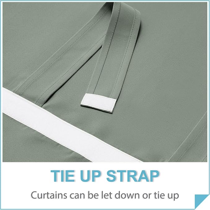 RYB HOME Blackout Curtain Privacy Window Drape - Image 4