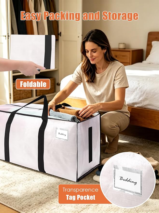 SWEET DOLPHIN 12 Pack 200LB Heavy-Duty Moving Bags - Image 3