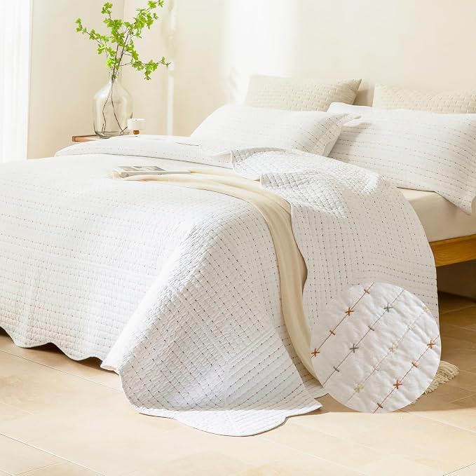 Lady Ann White Oversized King Quilt - Image 2