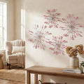 ZEXUIRU 4 Set Silver Starburst Wall Art by ZEXUIRU