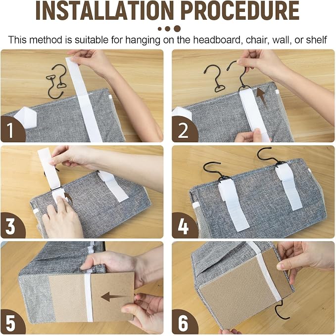 Bedside Caddy, Bedside organizer, Hanging Organizers | Storage Bags - Image 3