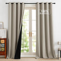 NICETOWN Natural Blackout Curtains 52 x 90 inches Long by NICETOWN