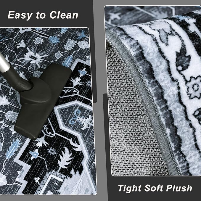 Macgace Washable Vintage Area Rug - Image 6