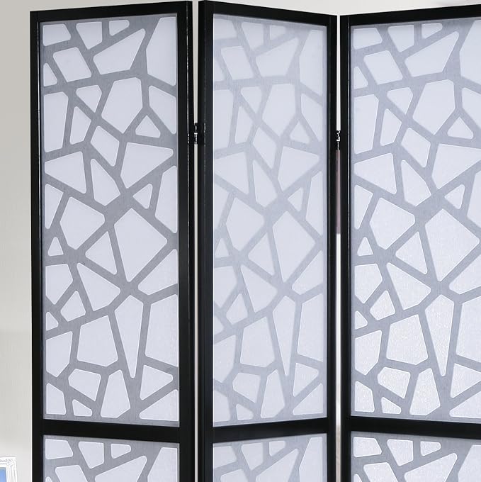 Roundhill Furniture Giyano 4 Panel Screen Room Divider - Image 6
