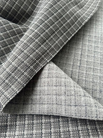 OctoRose 3 Side Zipper Upholstery Checked-Grey, Twin Size Futon Cover Sofa DayBed Mattress Slipcover (Checked-Grey, Twin Size)