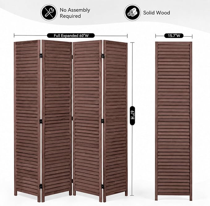 Wood Room Divider - Image 3