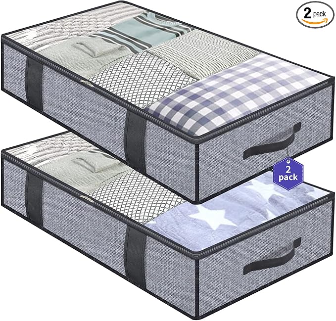 Onlyeasy Foldable Underbed Bags 2 Pack by Onlyeasy