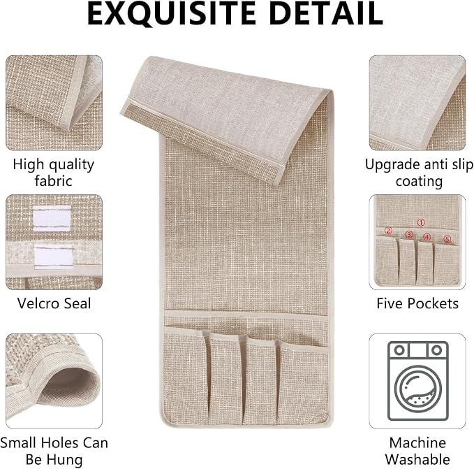 Remote Control Holder Couch Caddy, Armchair Caddy - Image 4