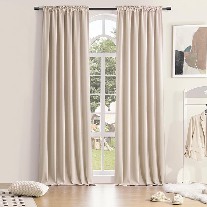 108 Inches Long Curtains by DONREN