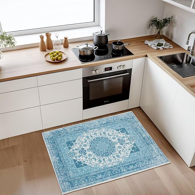 Macgace Washable Vintage Small Area Rug - Image 3
