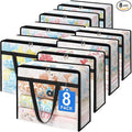 BlissTotes Moving Bags 90L 8PCS, Transparent Containers by BlissTotes