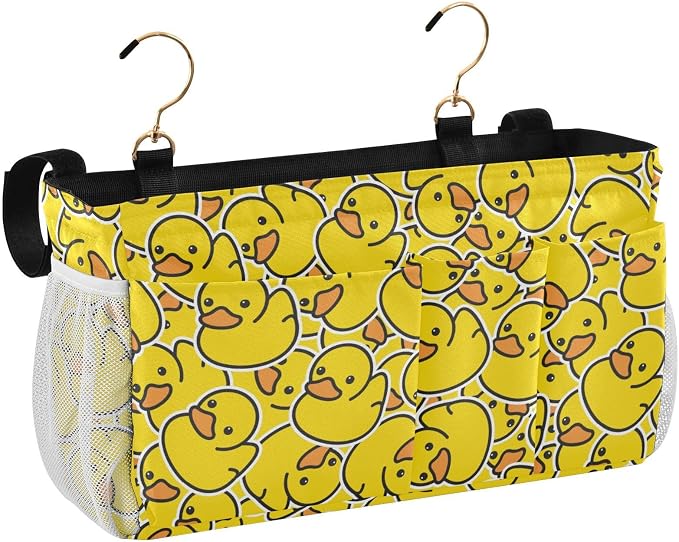 Rubber Ducks tag8 Bedside Caddy Storage Bag Bedside Organizer by KOPIRIT
