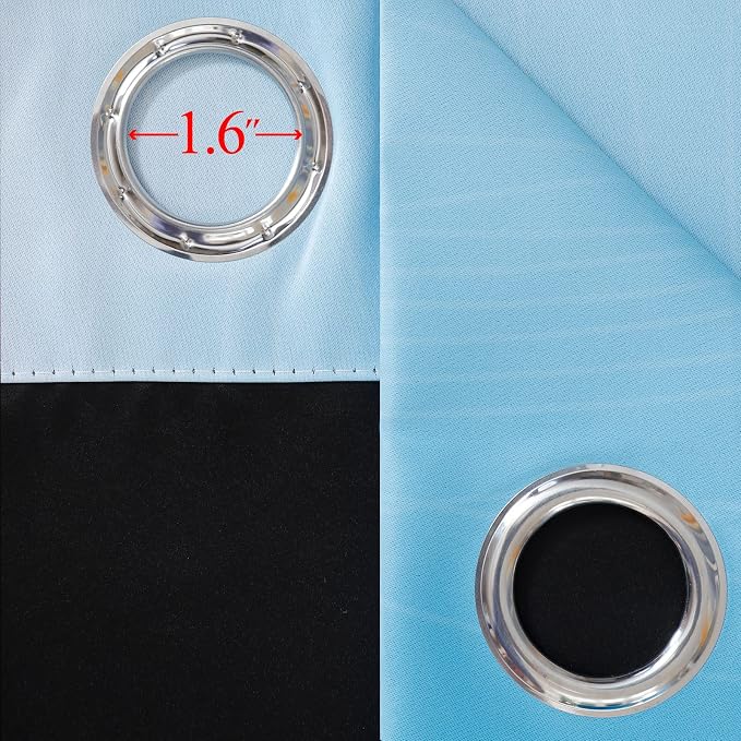 Pink and Blue Ombre Curtains for Bedroom 84 Inch Long | Room Darkening Curtains - Image 7