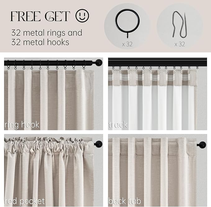 94 Inch Long Sun Blocking Curtains - Image 4