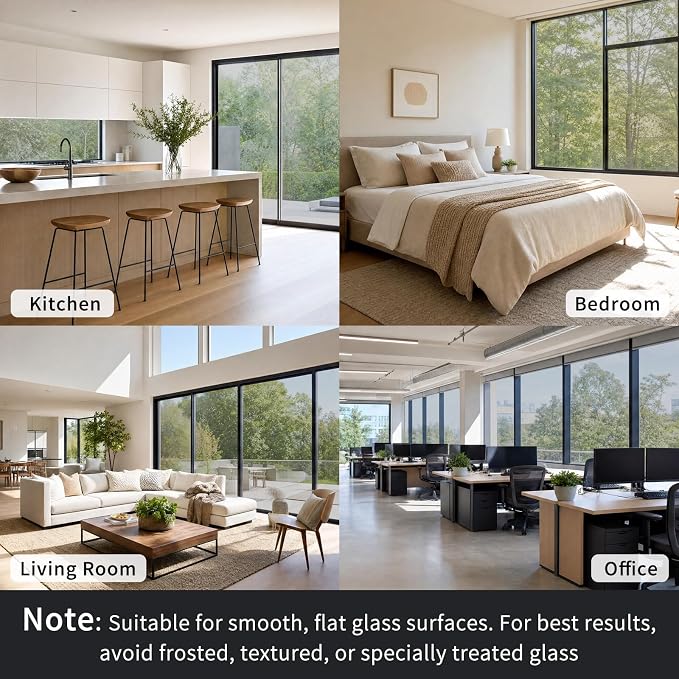One Way Privacy Window Film Heat Control Mirror Tint 23.6Inx32.8Ft | Reflective - Image 6