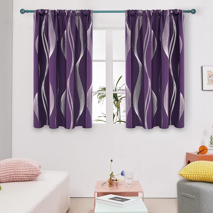 Deconovo Blackout Curtains for Bedroom, 52W x 54L, Short Curtains Sets for by Unknown