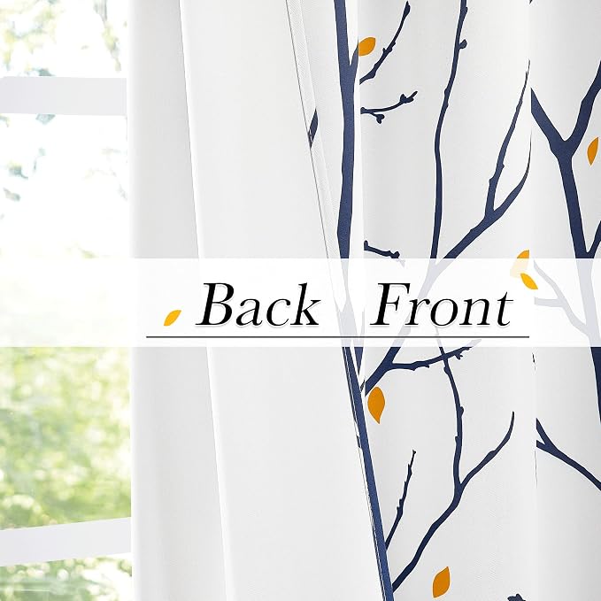 NICETOWN Blackout Curtains for Patio, Foil Printed Geometric Home Decoration - Image 4