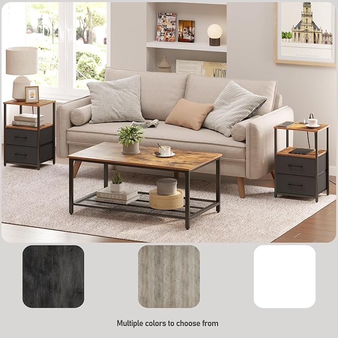TUTOTAK Nightstands Set of 2, End Table - Image 7