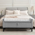 Velvet Storage Ottoman Bench, Modern Storage Bench by CreekVista