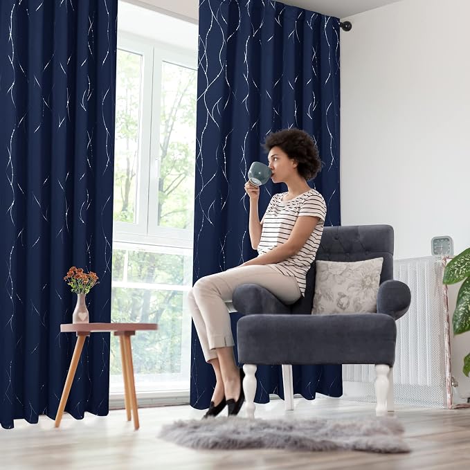 Deconovo Blackout Back Tab Curtains - Image 8