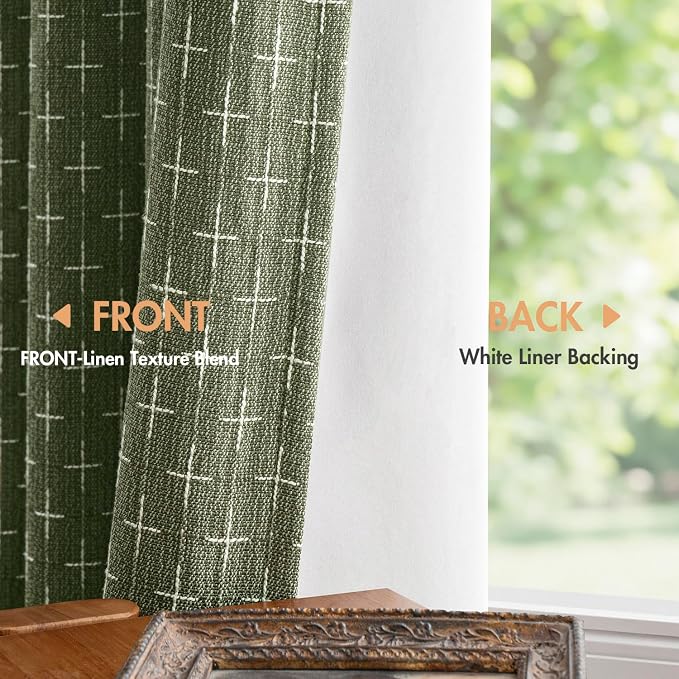MIULEE 100% Blackout Decorative Linen Curtains - Image 4