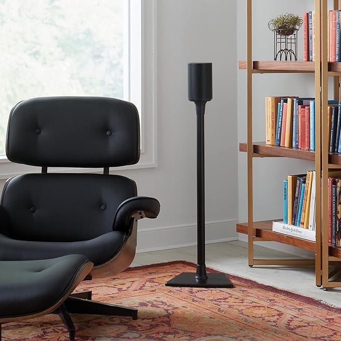 Sanus Fixed Height Speaker Stands for Sonos Era 100 Pair WSSE12-B2 Black