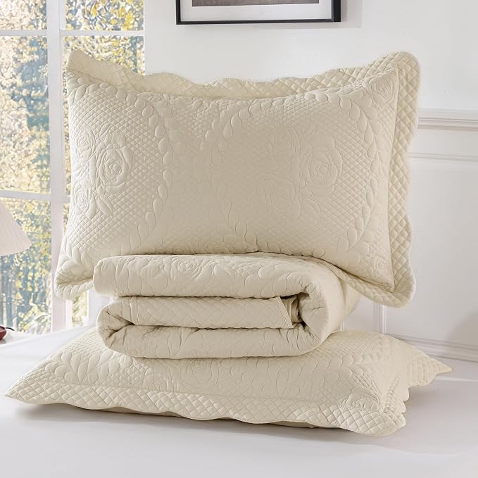 EVENHUG Oversized King Bedspreads California King Quilt Set - Image 6
