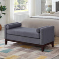 51” Bed Ottoman Bench for Bedroom, Boucle Upholstered End of The Bed Bench by Unknown