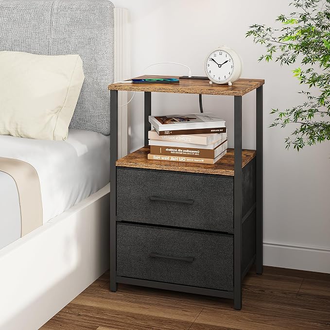 TUTOTAK Nightstands Set of 2, End Table - Image 8