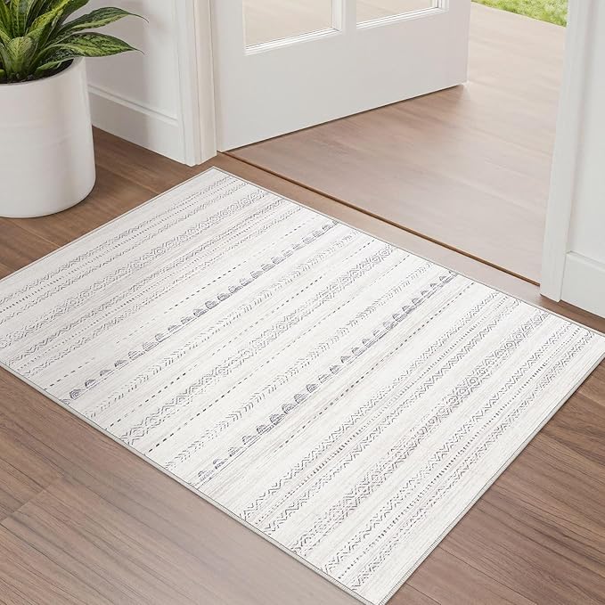 Nakagishi Boho 2x3 Washable Area Rug Non Slip Carpet by NakagishiAreaRug